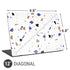 White Terrazzo Universal Laptop 12in (9.8 x 6.8in) Skin
